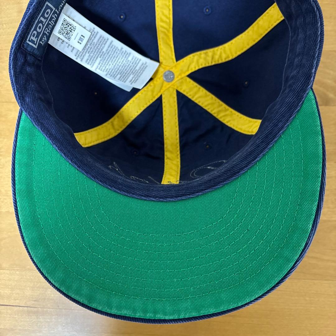 【POLO RALPH LAUREN】アップリケドツイルボールキャップ 美品！
