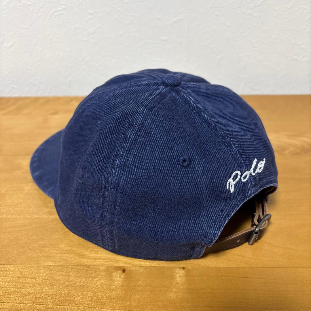 【POLO RALPH LAUREN】アップリケドツイルボールキャップ 美品！