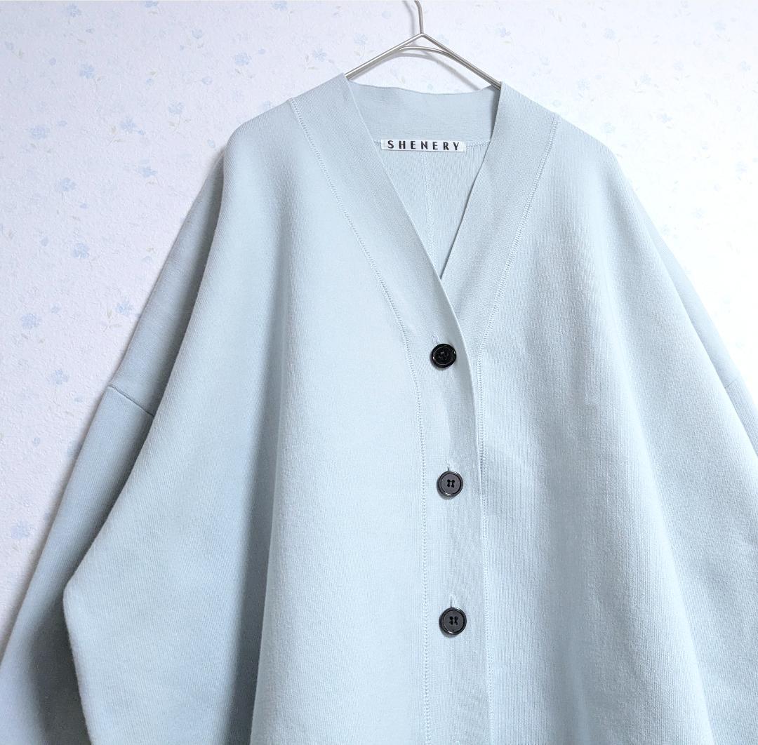 美品 25SS SHENERY コットンスムースカーディガン