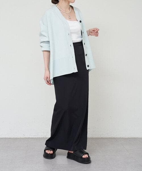 美品 25SS SHENERY コットンスムースカーディガン