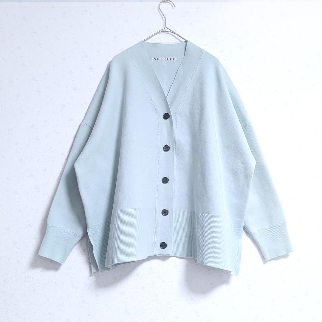 美品 25SS SHENERY コットンスムースカーディガン