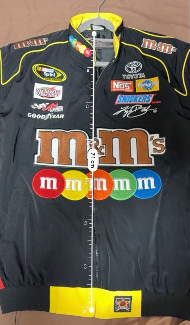 M&M’s エムアンドエムズ　レーシングジャケット　L