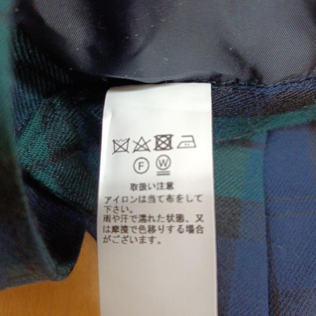 未使用品　グランマママドーター　ウール100%タータンチェックスカート　サイズ1