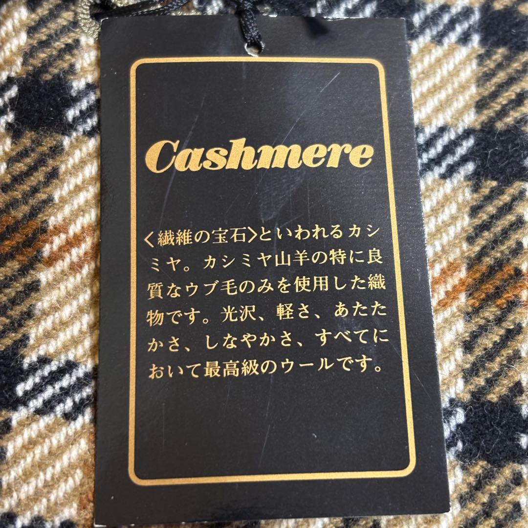 DAKS カシミヤ100% チェックテーラードジャケット 日本製 デッドストック
