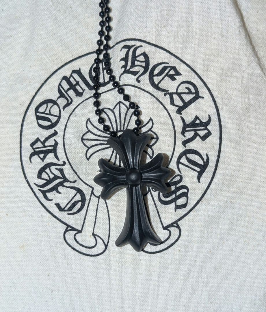 CHROME HEARTS クロムハーツ青山２０周年記念　クロスラバーネックレス