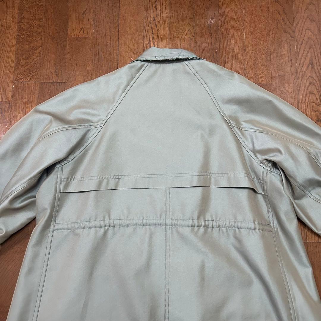 美品 メゾンスペシャル シャンブレーコクーンスリーブカラーコート フリーサイズ