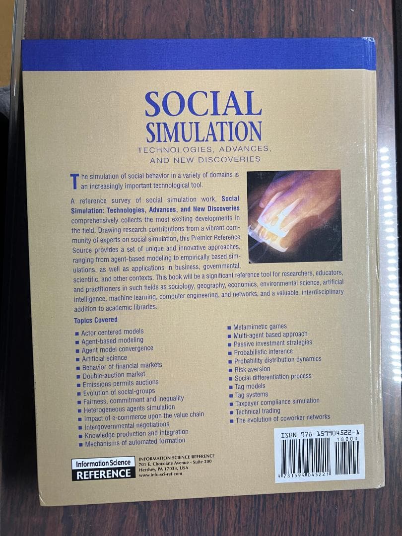 洋書 Social Simulation