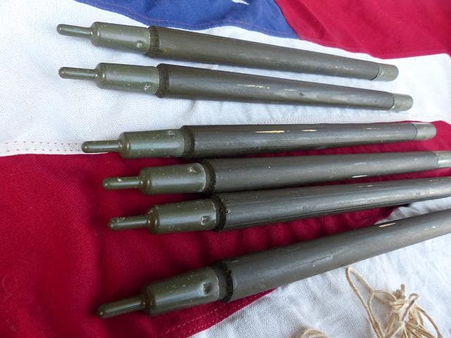 1968” 米軍実物 ナム戦 デッド!　テントポール　6本セット 軍幕 310