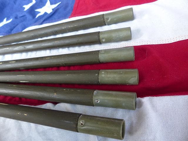 1968” 米軍実物 ナム戦 デッド!　テントポール　6本セット 軍幕 310