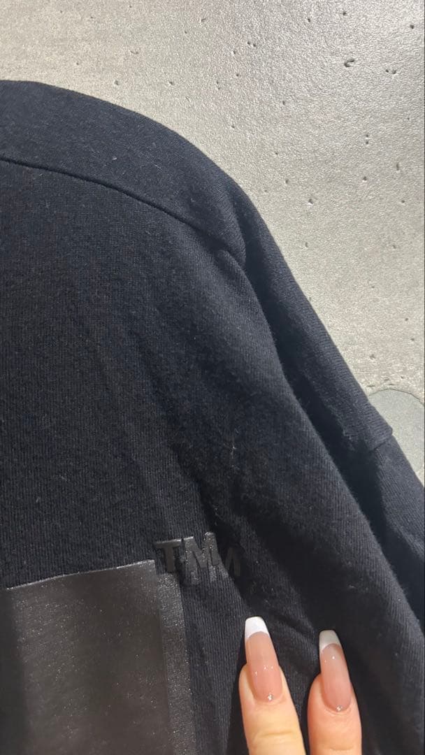 OFF-WHITE　ブラック ストライプ Tシャツ TMマーク　Sサイズ