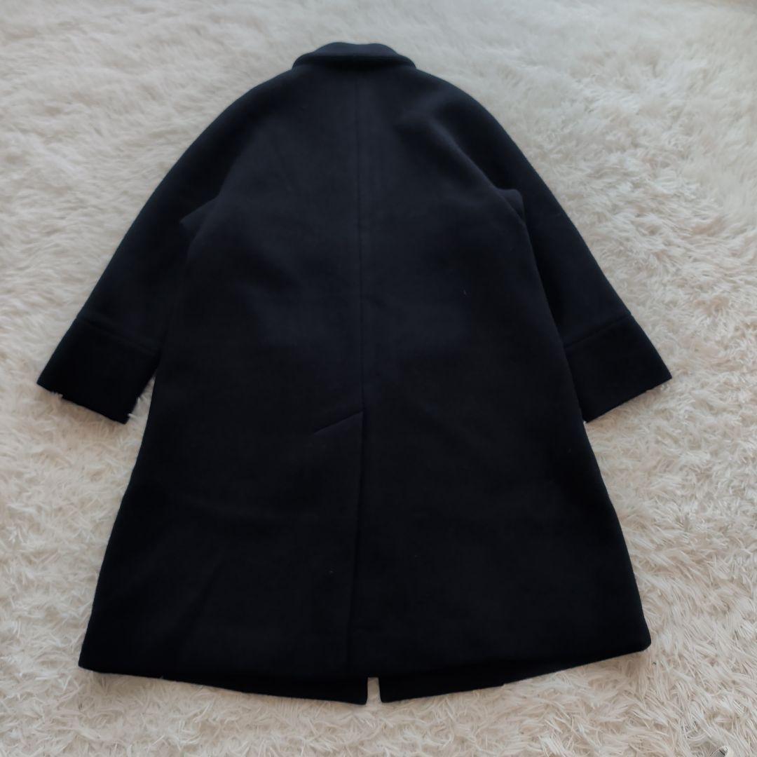 【美品】J&M DAVIDSON ウールロングコート 金ボタン ６