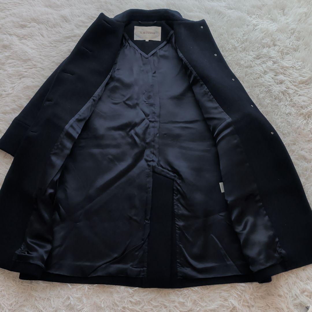 【美品】J&M DAVIDSON ウールロングコート 金ボタン ６