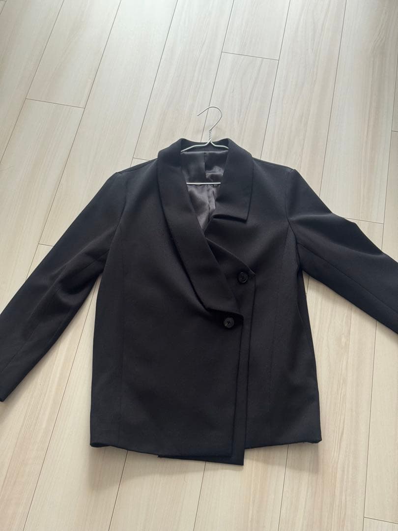 ジャケット・アウター Irregular collar design jacket