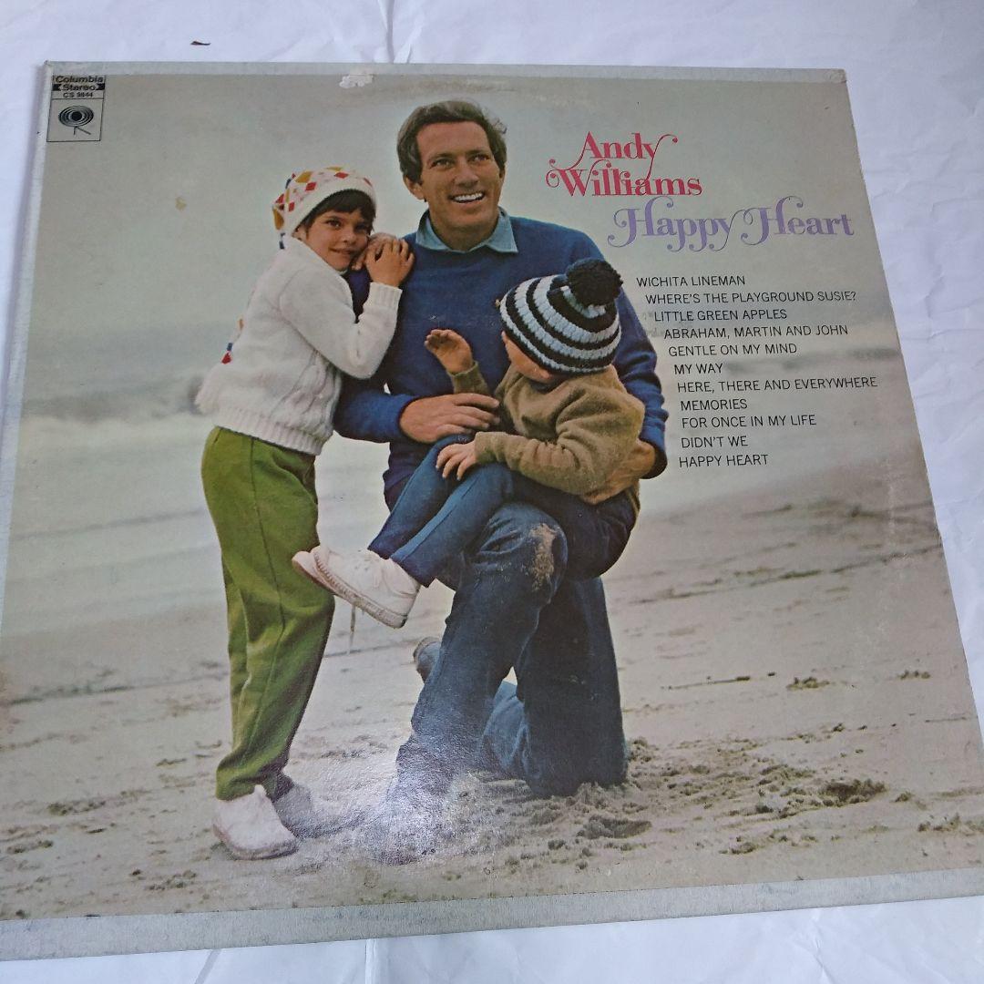 andy.williams.レトロな中古LPレコード７枚海外版とにかく良曲が一杯
