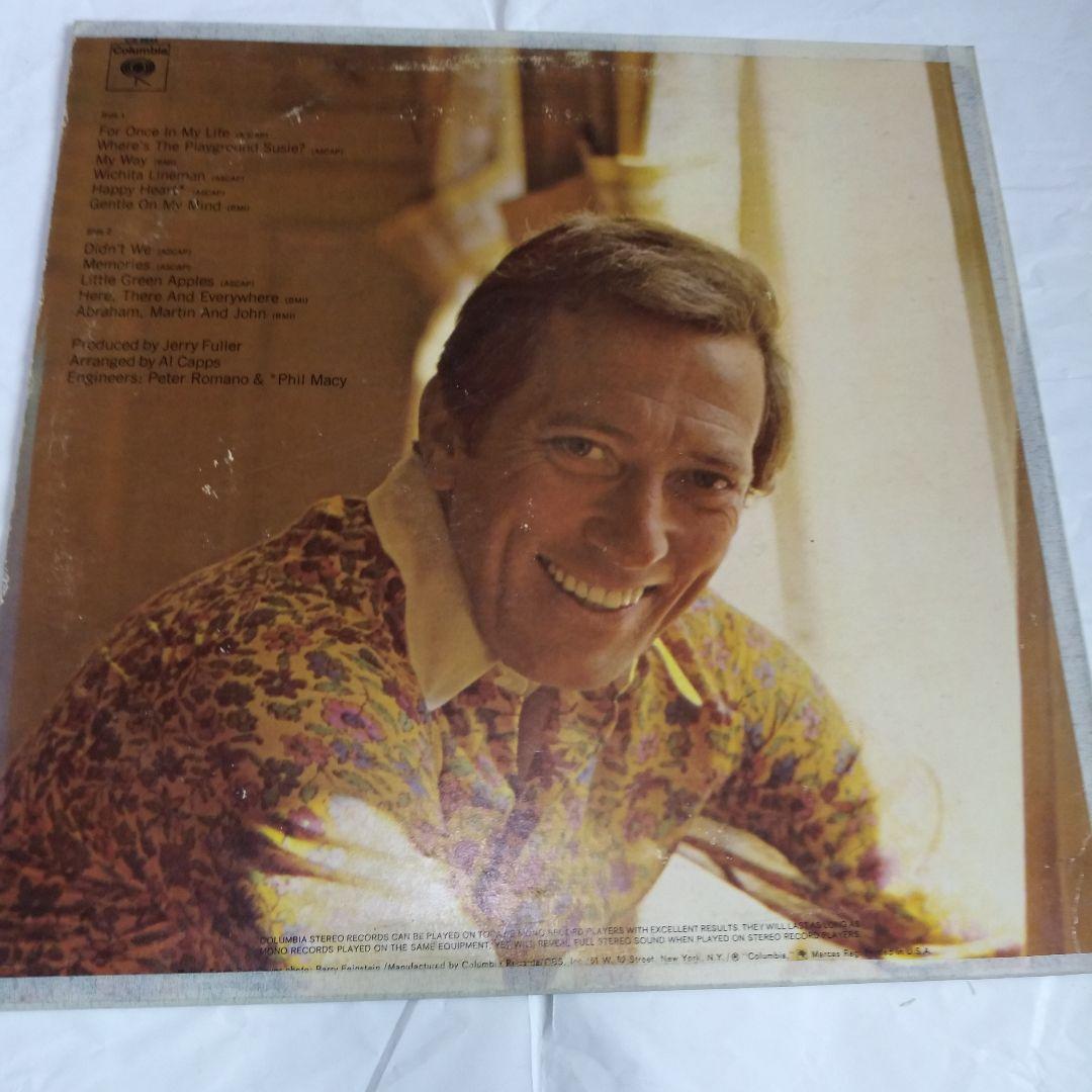 andy.williams.レトロな中古LPレコード７枚海外版とにかく良曲が一杯