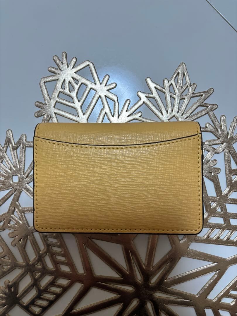 FURLA レザー 名刺入れ　イエロー