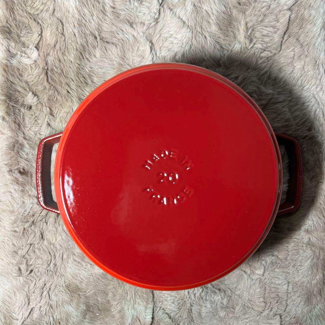 staub ストウブ ピコ ココット ラウンド チェリー 20cm IH対応
