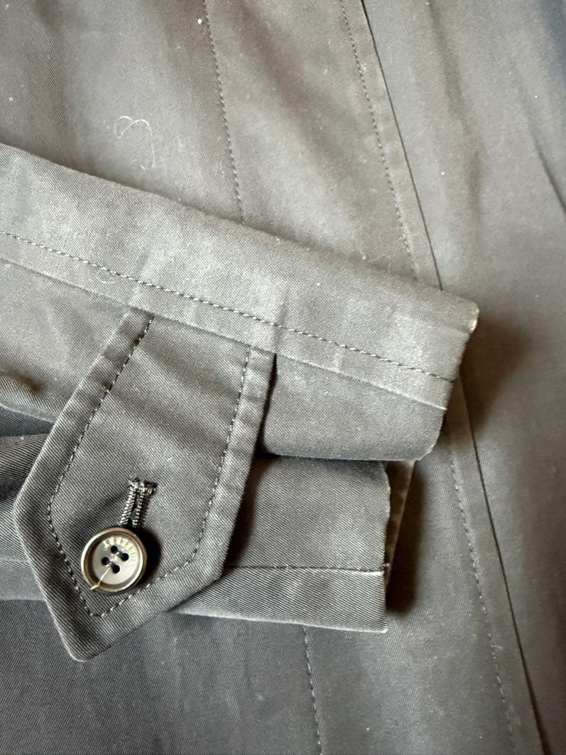 Burberrysバーバリー　コットンコートトレンチブラック美品9AR