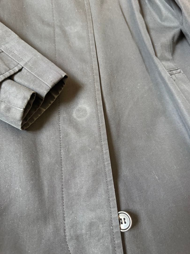 Burberrysバーバリー　コットンコートトレンチブラック美品9AR