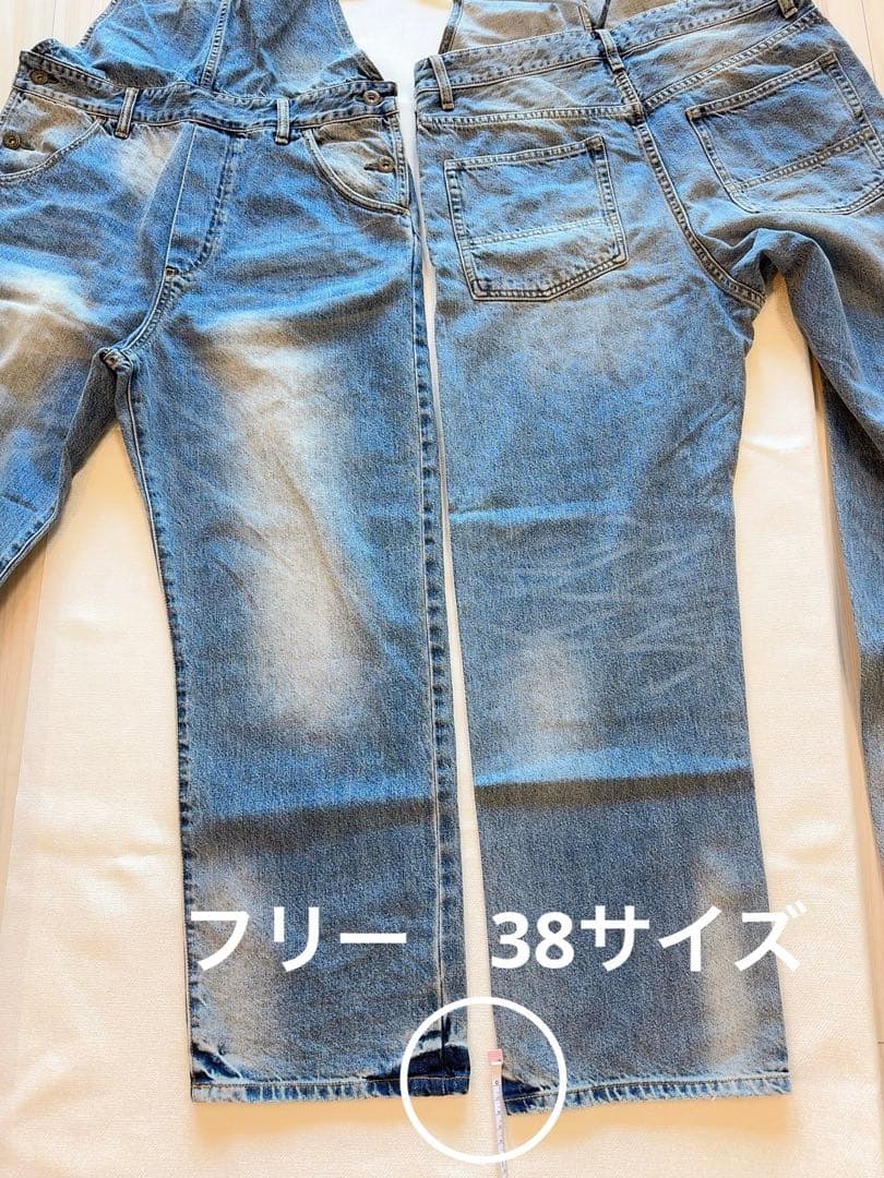 未使用　Whim Gazette DENIM ALL IN ONE デニムパンツ