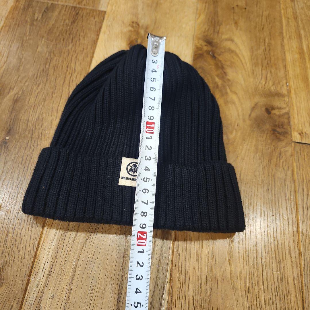 美品✨桃太郎ジーンズ　コットンニットキャップ　ニット帽