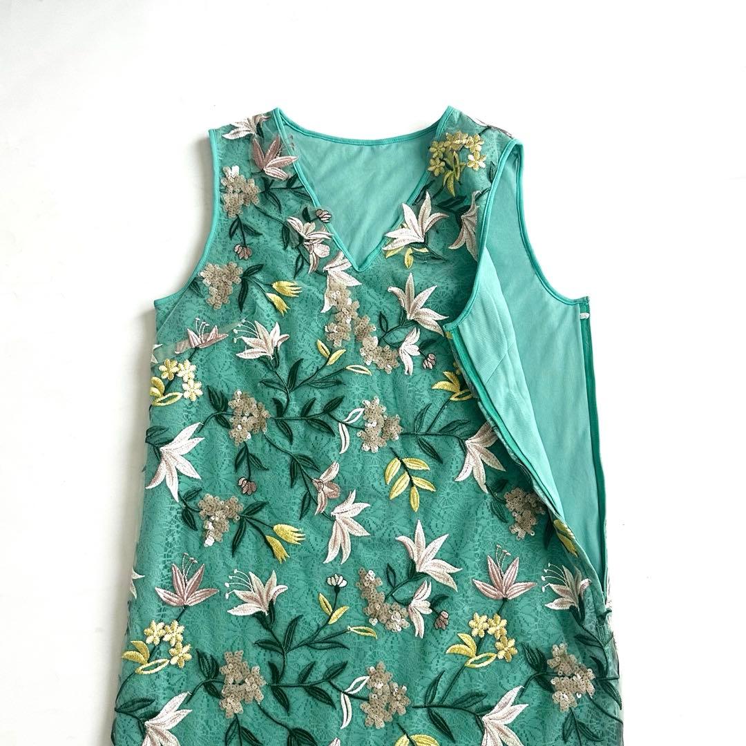 VIVIENNE TAM ヴィヴィアンタム フラワー刺繍ワンピース　40