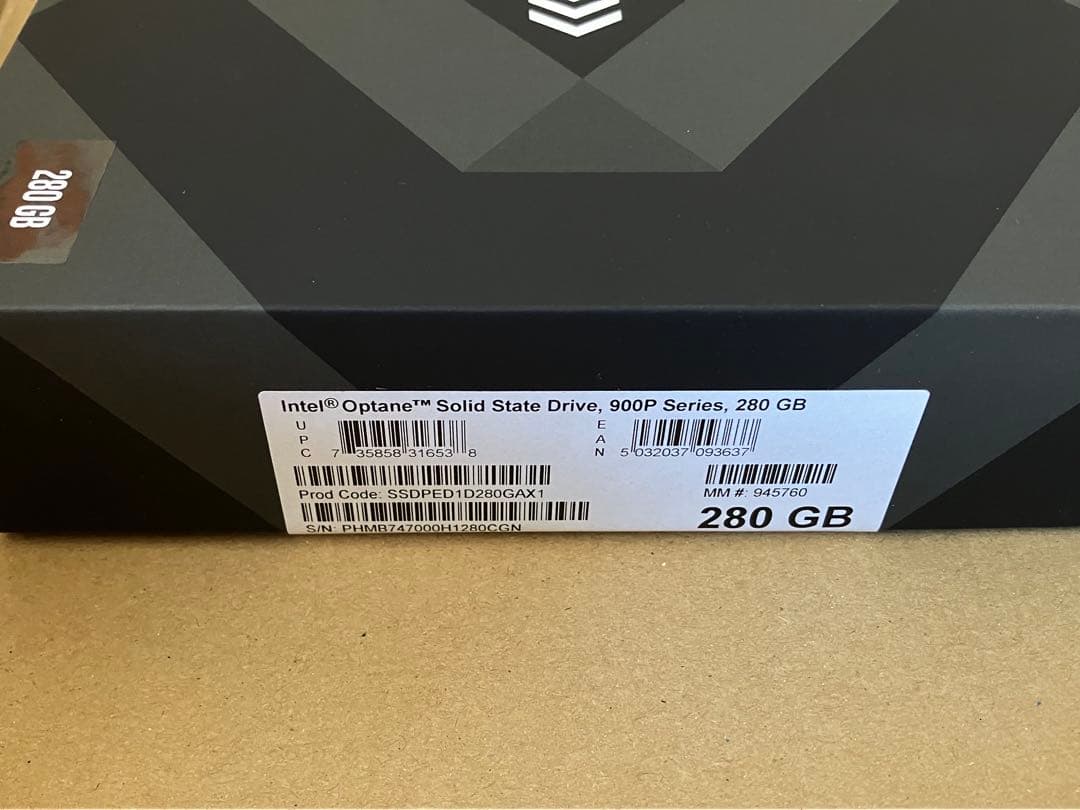 内蔵型SSD Intel Optane Memory SSD 280GB HHHL PCIe
