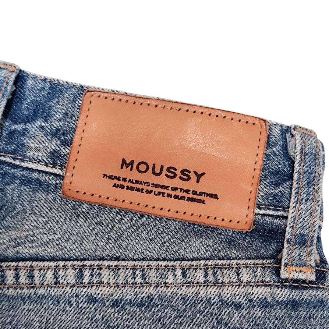 極美品✨MOUSSY マウジー MVS FLARE デニム 22 ライトブルー