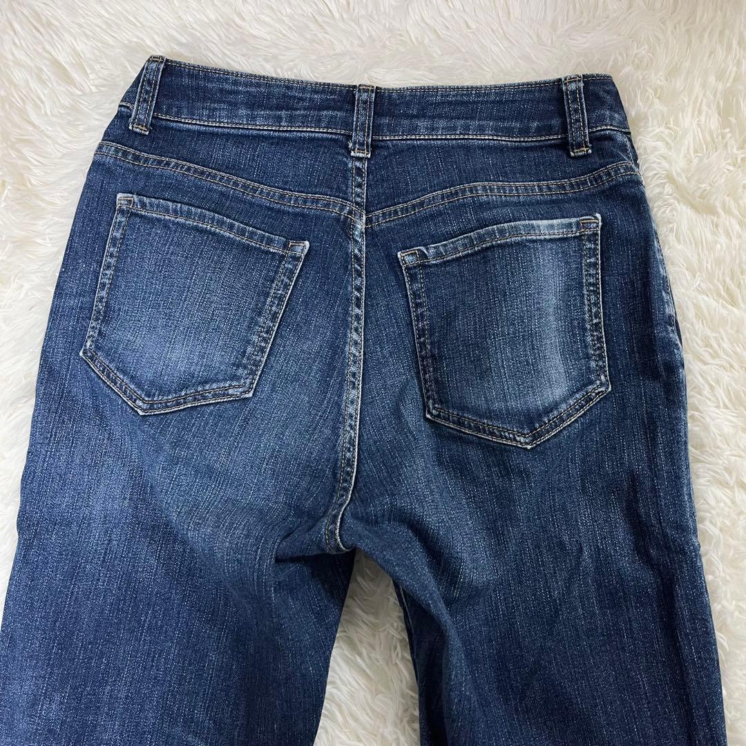 美品 ブルーレーベルクレストブリッジ デニム パンツ 36 S インディゴ