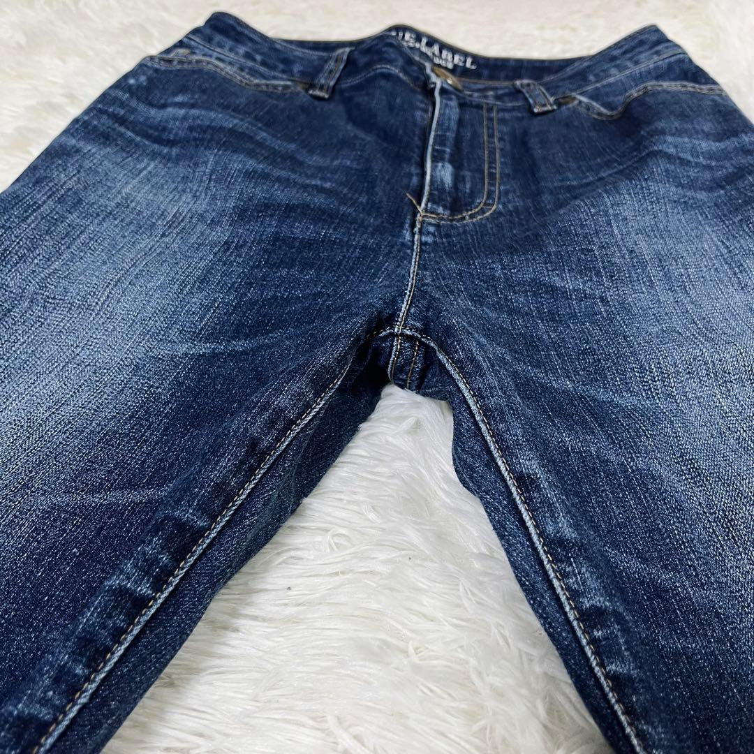 美品 ブルーレーベルクレストブリッジ デニム パンツ 36 S インディゴ