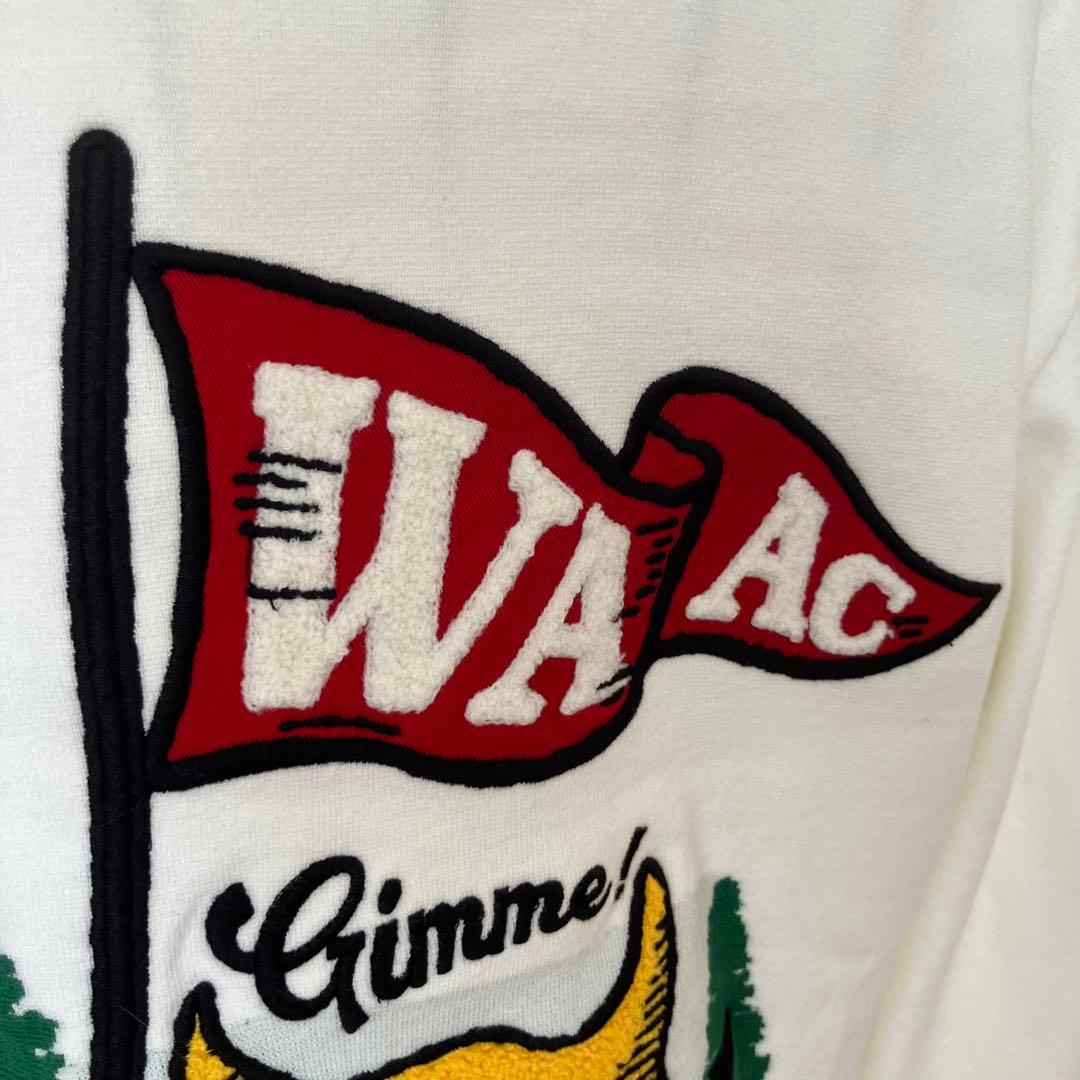 ⛳WAAC☼ゴルフセーター☼ホワイト☼Gimme刺繍☼サイズ2☼美品