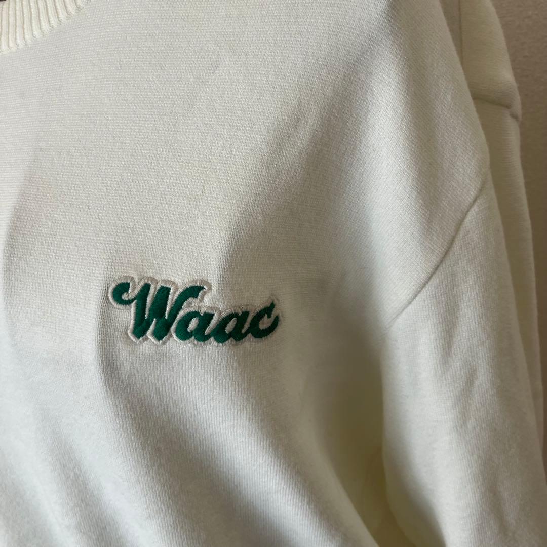 ⛳WAAC☼ゴルフセーター☼ホワイト☼Gimme刺繍☼サイズ2☼美品