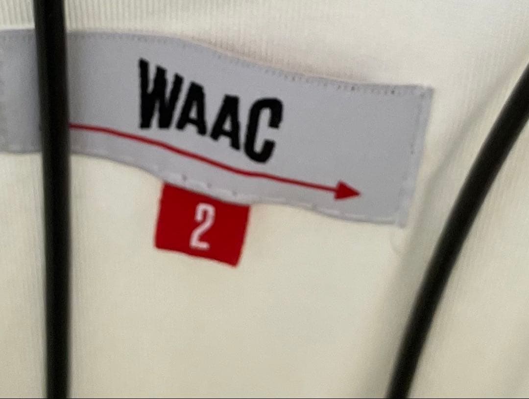 ⛳WAAC☼ゴルフセーター☼ホワイト☼Gimme刺繍☼サイズ2☼美品