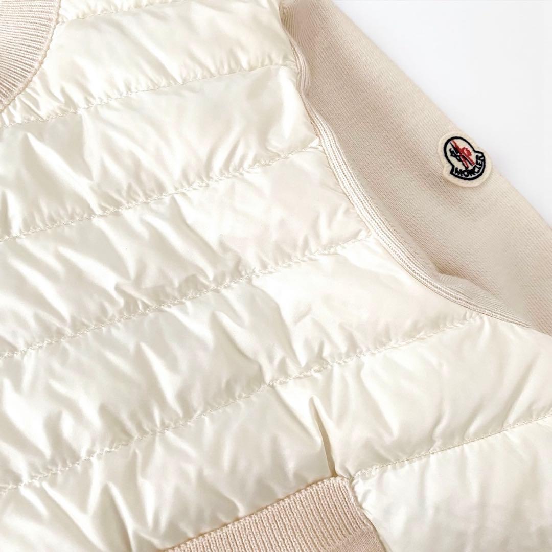 【美品】MONCLER モンクレール ニット ダウン 切り替え カーディガン L