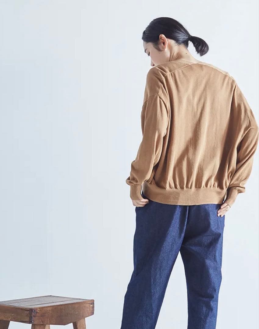トップス atelier naruse 22ss cotton knit cardigan