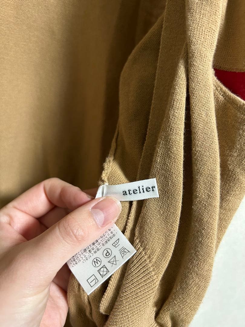 トップス atelier naruse 22ss cotton knit cardigan