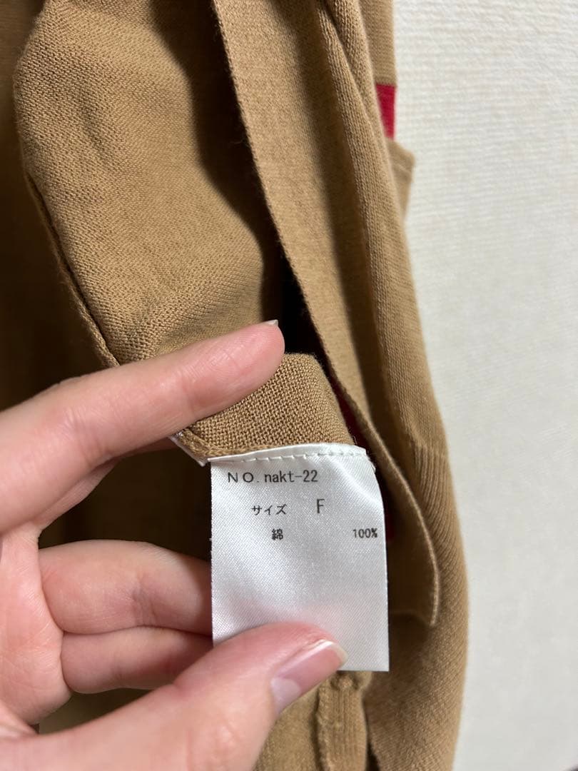 トップス atelier naruse 22ss cotton knit cardigan