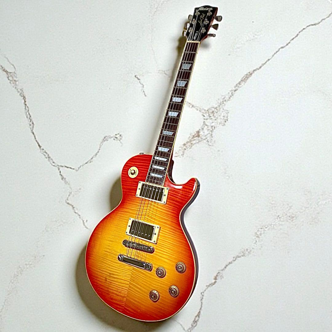 Maison LP-28系 フレイムトップ 整備済エレキギター 美品 当たり個体