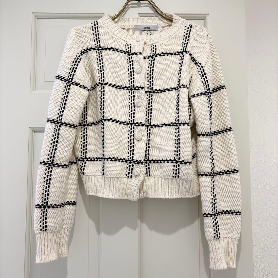 シェリエ　sheller handmade check ensemble
