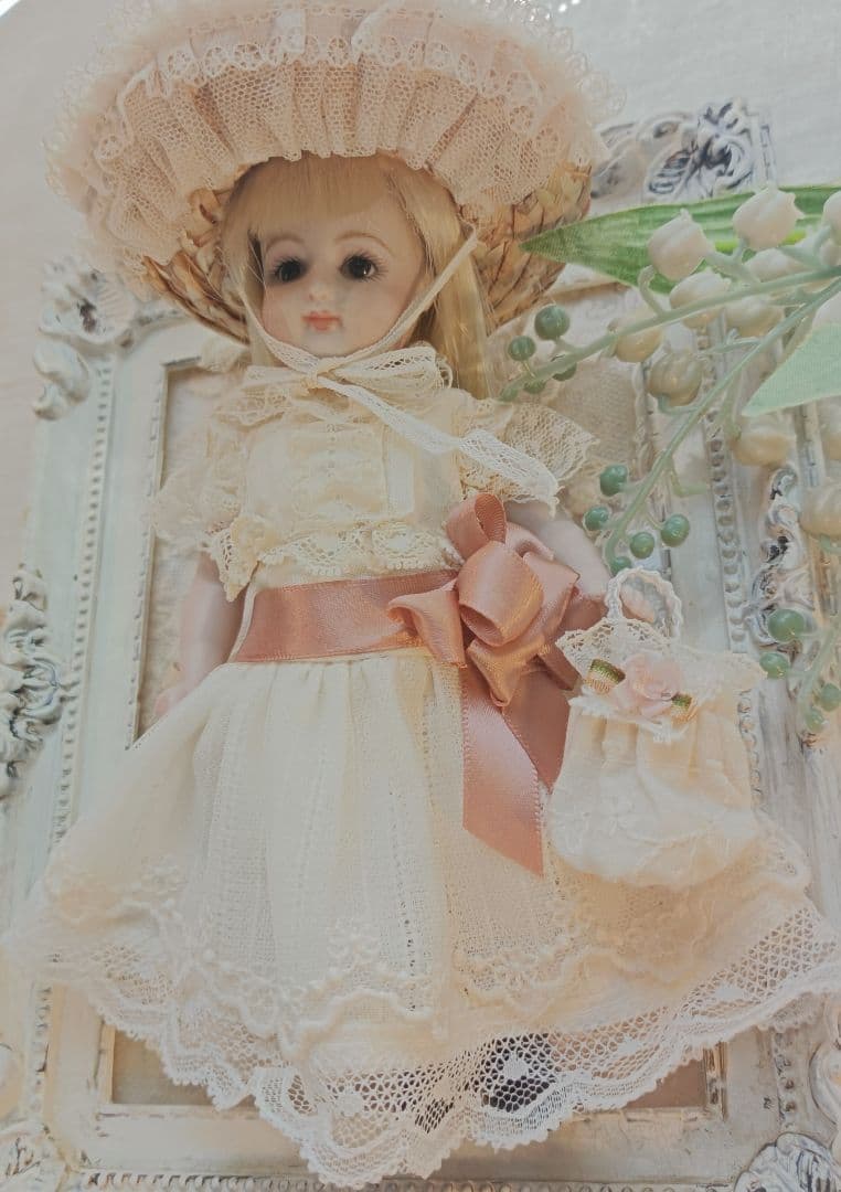 Handmade　ビスクドール　アウトフィット　ミニョネット　約18cm前後
