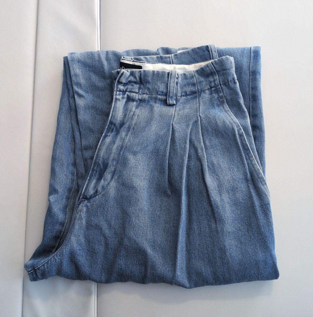 25SS SLOBEIENA♡LE DENIMタックトラウザー