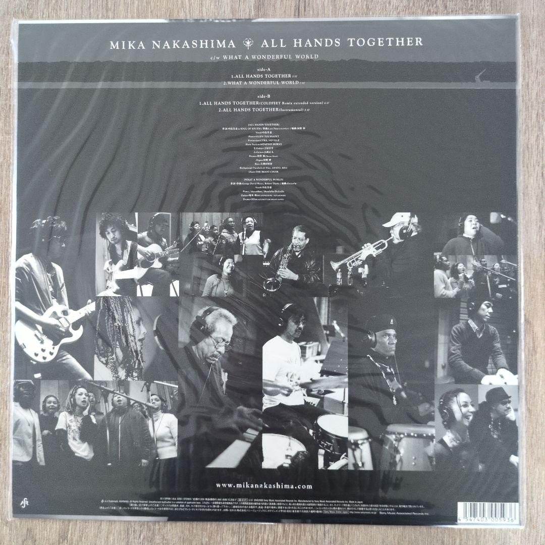 中島美嘉 All Hands Together レコード 18thシングル