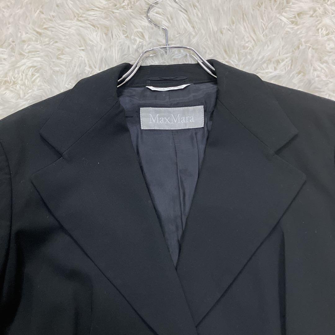 MaxMara マックスマーラ　黒 テーラードジャケット シングル サイズ44