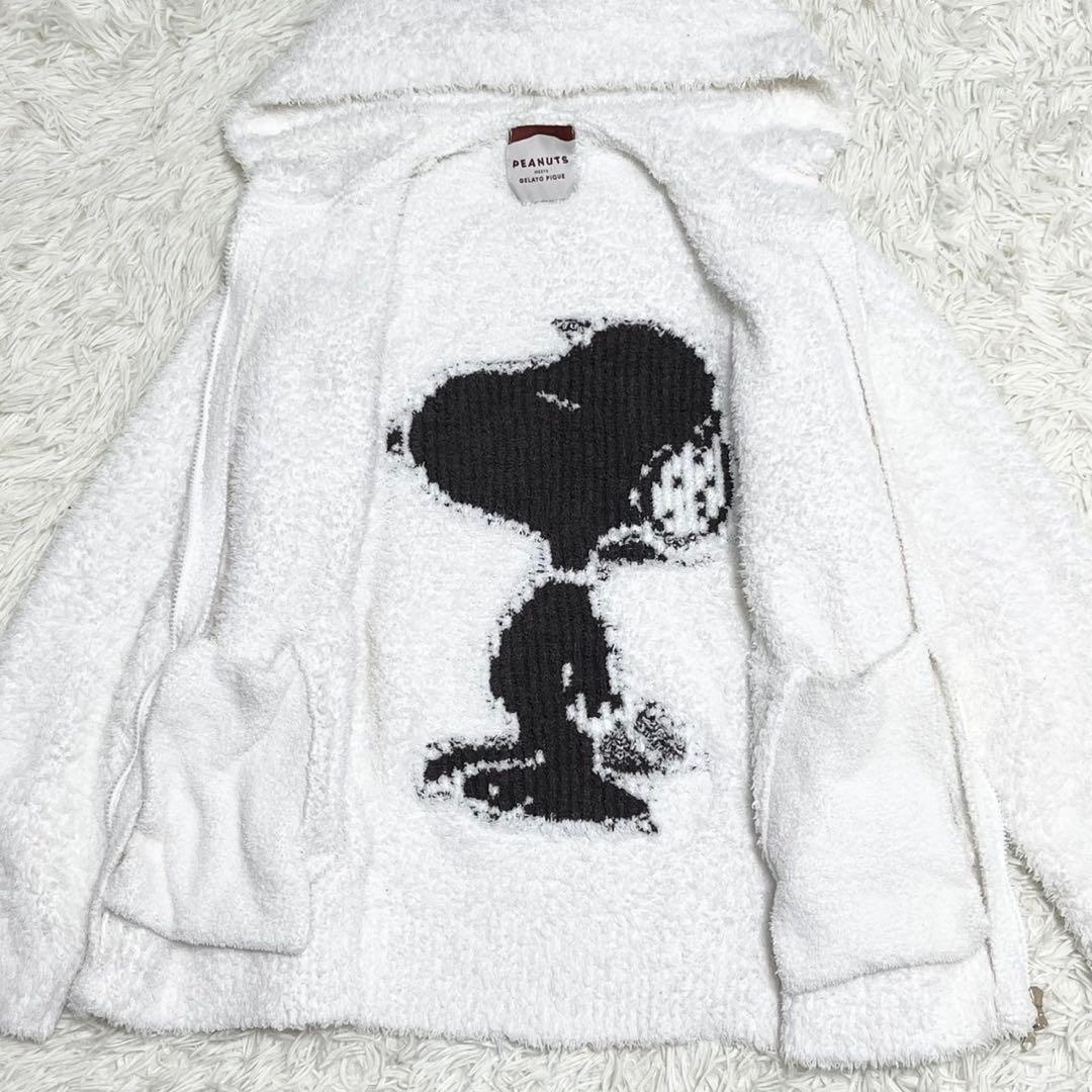 即完売品 ジェラートピケ PEANUTS スヌーピー ジャガードパーカー コラボ