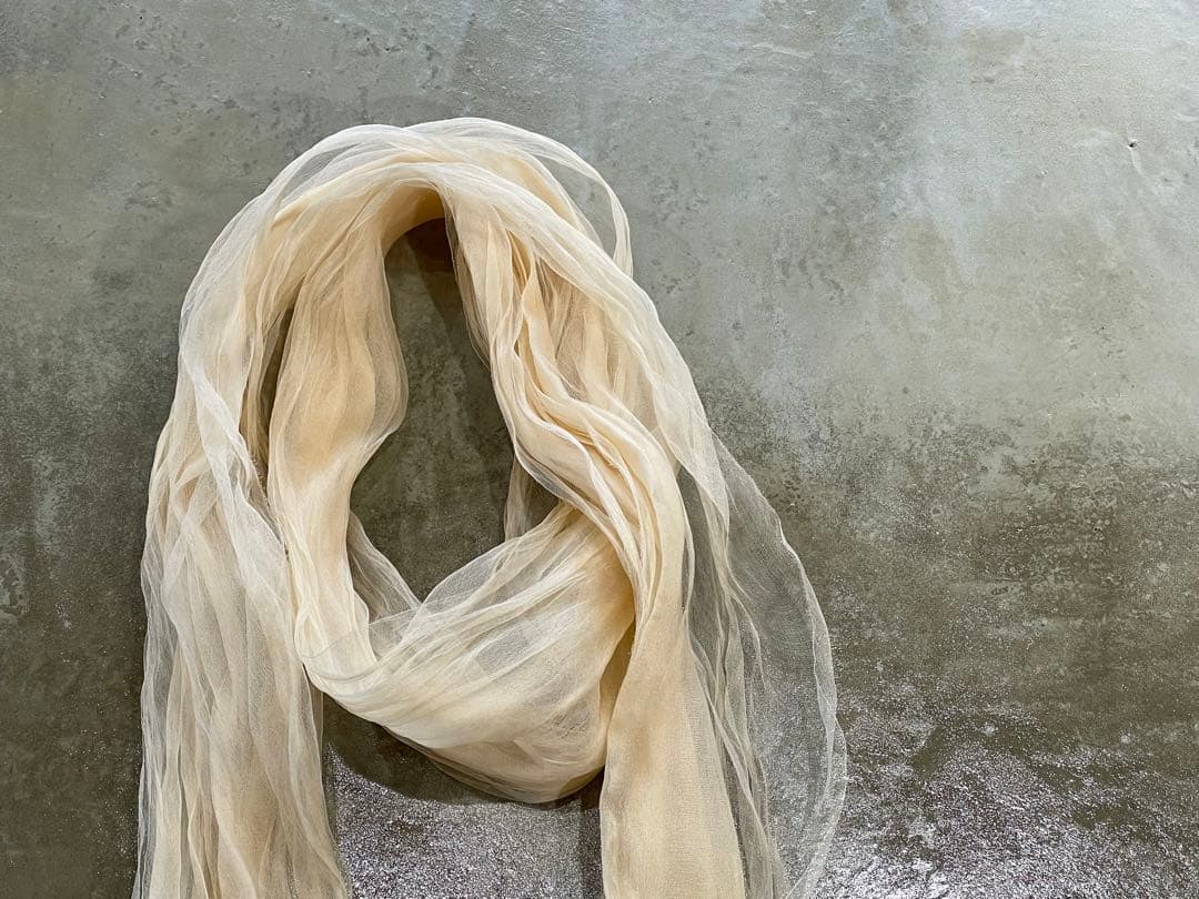 小物 issey miyake sheer silk scarf