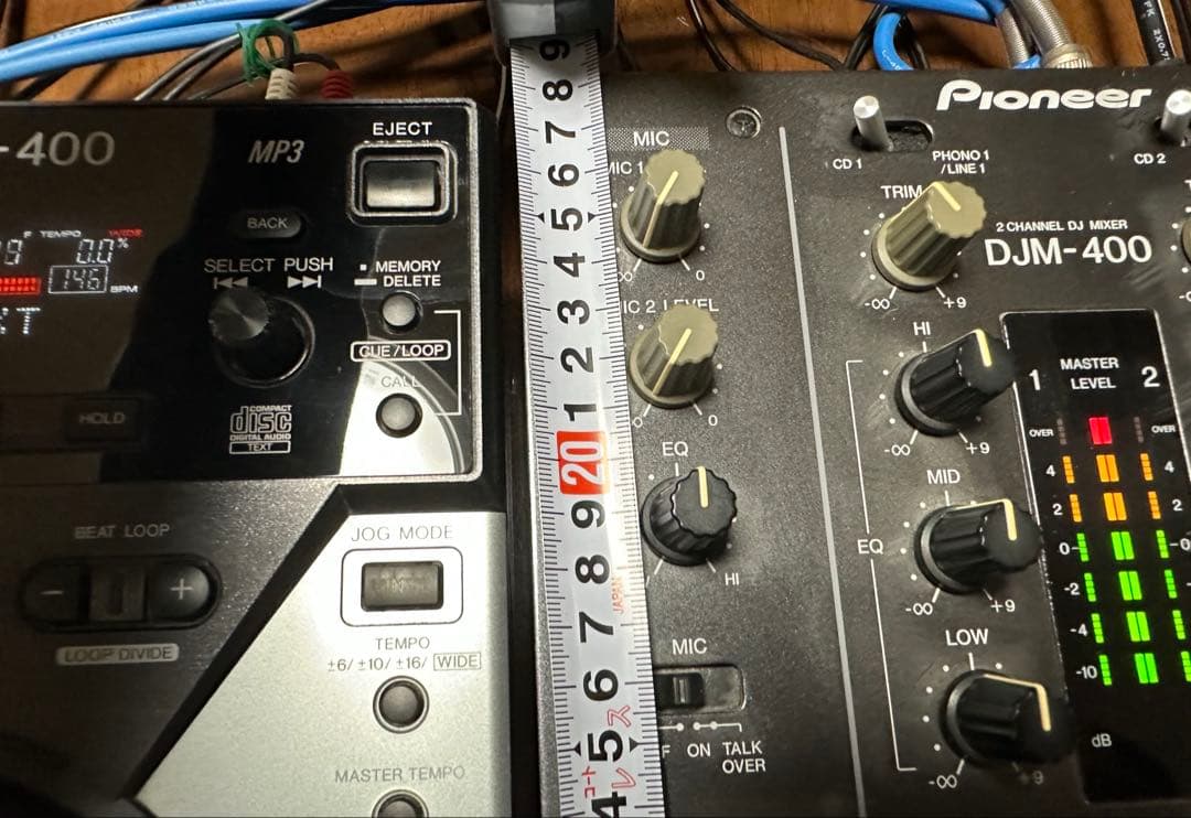 Pioneer CDJ-400×2 DJM-400 DJ機材ミキサーフルセット