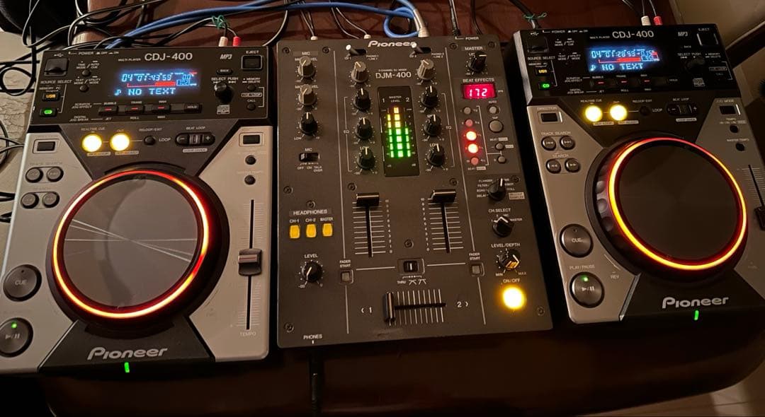 Pioneer CDJ-400×2 DJM-400 DJ機材ミキサーフルセット