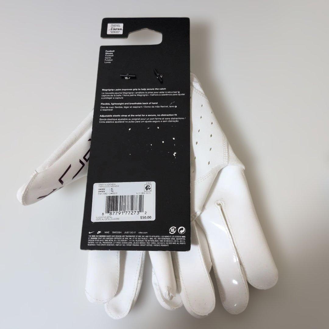 NIKE ナイキ　アメフト　グローブ 　XL　Vapor Jet　白