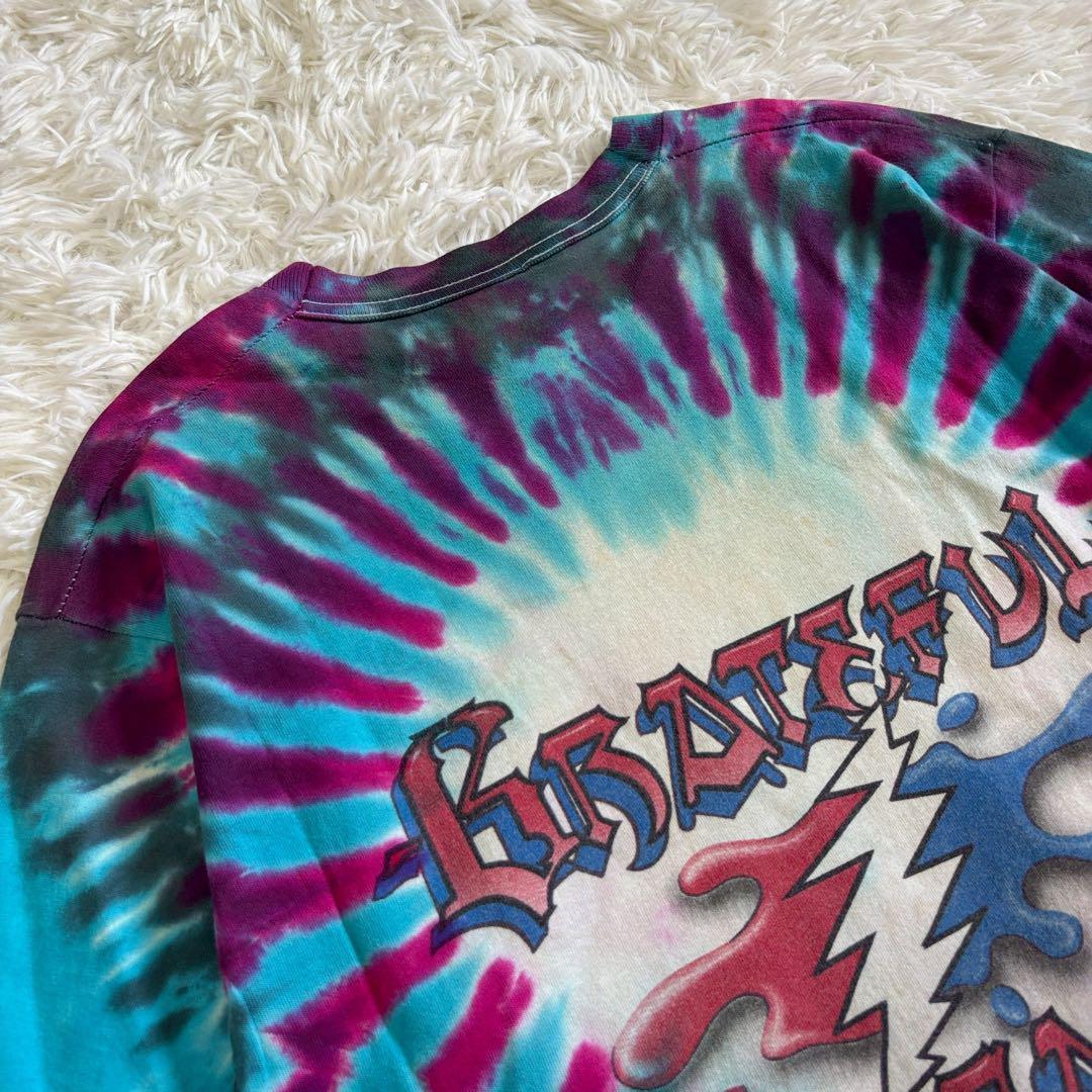 フルーツオブザルーム Tシャツ タイダイ ブルー コットン素材 90S B015