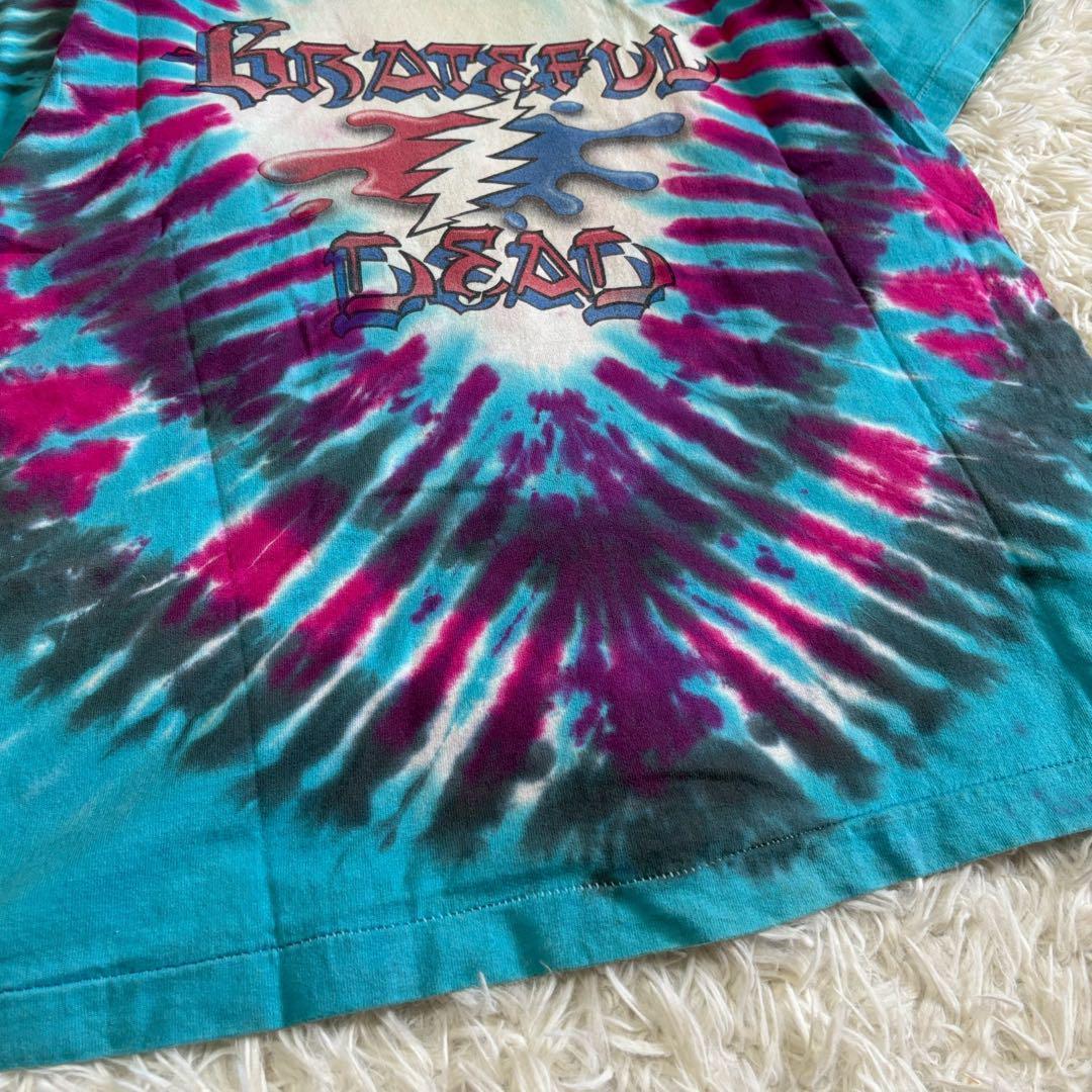 フルーツオブザルーム Tシャツ タイダイ ブルー コットン素材 90S B015